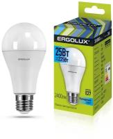 Эл.лампа светодиодная ЛОН LED-А65-25W-E27-4K (25Вт=225Вт 2400Lm E27 4500K 180-240В) Ergolux