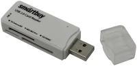 Картридер Smartbuy 749, USB 2.0 - SD/microSD/MS/M2, белый