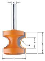 Фреза концевая CMT радиусная D=44,5 I=41,0 S=12,0 R=12,70