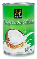 Молоко кокосовое MIDORI жирность 7%, 400 мл