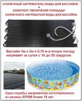 Солнечный нагреватель воды для бассейна, солнечный водонагреватель - 1 штука. Комплект увеличения площади солнечного нагревателя воды 1 штука. Комбо