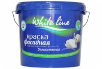 Краска водно-дисперсионная White Line фасадная (ВД-АК-111) влагостойкая моющаяся