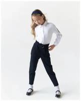 Школьные брюки для девочки Формик с высокой посадкой