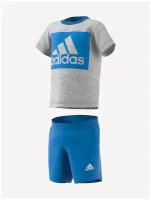 Костюм adidas, размер 104, medium grey heather