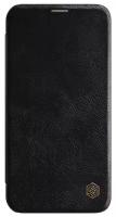 Кожаный чехол-книжка Nillkin Leather Qin для iPhone 12 Pro Max черный