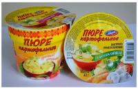 Картофельное пюре быстрого приготовления с гренками Мира, 40 гр 4 шт