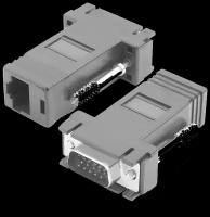 Удлинитель - переходник VGA по витой паре (Cat5/Cat6) 4PR SSDCAM RV-100 2шт