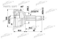 ШРУС Patron PCV1422 для Renault Laguna I, Megane I, Scenic I