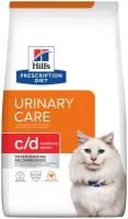 Корм для кошек Hills (Хилс) Prescription Diet c/d Stress Urinary Care, лечение цистита и МКБ, с курицей 1,5 кг