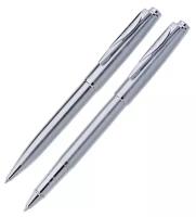 Набор подарочный Pierre Cardin Pen&Pen - Silver, ручка шариковая + ручка роллер