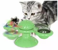Игрушка Ветряная мельница для кошек, Bentfores (светится, кошачья мята, зеленый, 32754)