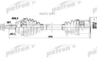 Полуось PATRON арт. PDS0251