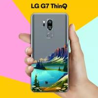 Силиконовый чехол на LG G7 ThinQ Озеро и горы / для ЛДжи Джи 7 СинКу