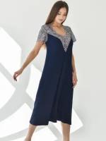Сорочка Текстильный Край, размер 52, синий