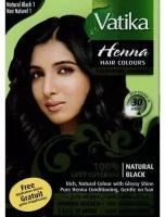 Vatika Naturals Henna, Краска для волос на основе натуральной хны, без аммиака Ватика (Черный), 60 г