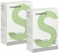 Гигиенические тампоны с аппликатором YUKAMITSU Super, для обильных выделений, набор 2х12 шт