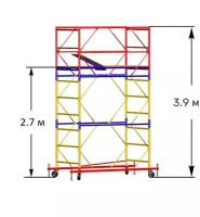 Передвижная строительная вышка-тура ВСП 250-1.0х2.0 (3.9 м)