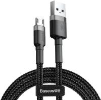 Кабель USB - micro USB 2м Baseus Cafule Cable - Черный/Серый (CAMKLF-CG1)