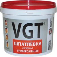 Шпатлевка Универсальная VGT 1кг до 7мм Акриловая для Внутренних и Наружных Работ / ВГТ Универсальная