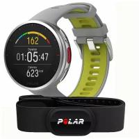 Часы для мультиспорта POLAR VANTAGE V2 Grey-lime с кардиопередатчиком POLAR H10 в комплекте