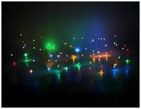 Гирлянда светлячки, 100 разноцветных mini LED-огней, 5 м, серебристый провод, таймер, батарейки, Koopman International A