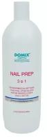 DOMIX Обезжириватель для ногтей(с растворителями) Nail prep 3 в 1, 1 л