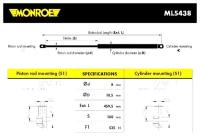 MONROE ML5438 Газовая пружина капота