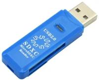 Карт-ридер 5bites USB 2.0 / SD / TF / USB Plug RE2-100BL