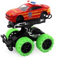 Машинка Funky Toys Die-cast с краш-эффектом, 84864, 15.5 см, красный/зеленый