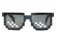 Солнцезащитные пиксельные очки Майнкрафт (черные) 