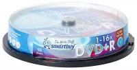 Диски Smartbuy DVD+R 1-16X, 120min, 4.7GB - 10 штук, 1 упаковка