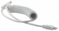 Дата-Кабель Red Line Spiral USB - Lightning белый