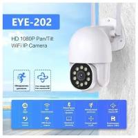 Камера видеонаблюдения SAFEBURG EYE-202 Wi-Fi IP уличная водонепроницаемая поворотная с датчиком движения, беспроводная купольная для дома