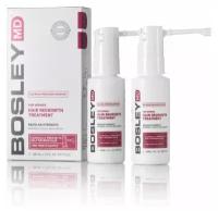 Bosley MD Hair Regrowth: Усилитель роста волос для женщин (For Women Hair Regrowth Spray), 2*60мл