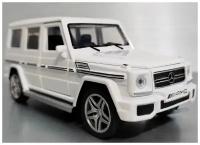 Машинка Mercedes-Benz G-Класс Гелендваген Гелик металлическая белая 1:32