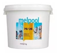 Дезинфектант для бассейна на основе гипохлорита кальция Melpool N.X 70/20 в таблетках (5 кг)