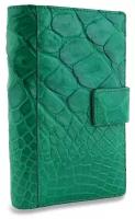 Стильный женский кошелек с монетницей из кожи крокодила Exotic Leather