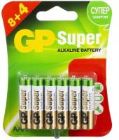 Батарея GP Super Alkaline 24A LR03 AAA (промо:8+4) (12шт) GP 24A8/4-2CR12