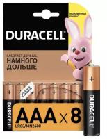 Duracell Батарейки алкалиновые Basic AAA 1,5V LR3 18шт. В уп