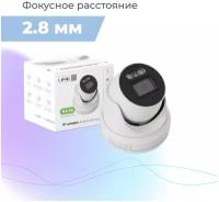 IP-камера Линия 2Mp Dome 2.8 / 2 в 1 камера и сервер видеонаблюдения / На базе ПО Линия 8 / Для работы не требуется видеорегистратор