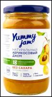 Джем Yummy jam натуральный без сахара, абрикос, 350 г, 350 мл