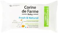 Влажные салфетки CORINE de FARME Fresh & Natural, 56 шт