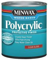 Защитное финишное покрытие Minwax Polycrylic Глянцевый 237 мл 25555