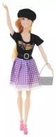 Кукла Sariel, 29 см, 8855-A черный/фиолетовый