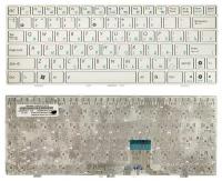 Клавиатура для нетбука Asus EEE PC 1002HA, русская, белая с белой рамкой