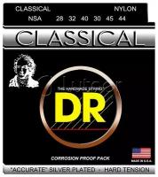 Струны для классических гитар DR NSA 28-44 NYLON CLASSICAL
