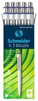 Ручка шариковая автоматическая Schneider K3 Biosafe (0.5мм, синий цвет чернил) (3273)