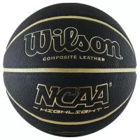 Мяч баскетбольный WILSON NCAA Highlight Gold, арт. WTB067519XB07, р.7