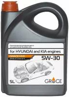 Синтетическое моторное масло Grace Lubricants HYK 5W-30, 5 л