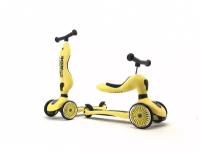 Детский трехколесный самокат с сиденьем Scoot&Ride HighwayKick 1 (Seat), Лимон, 1643754